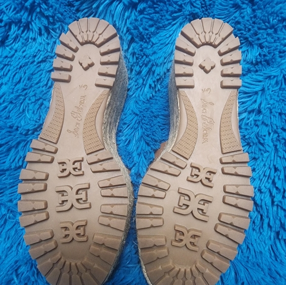 Sam Edelman Livi Suede Espadrille Platform Wedge Sandal Womens Size 6.5 - Picture 5 of 8